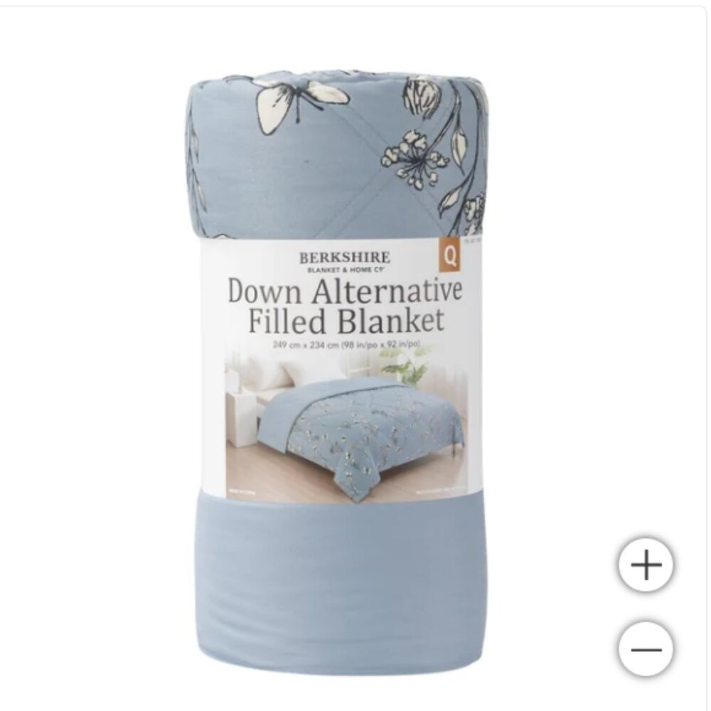 Herringbone Microfiber Down Alternative Blanket - Picture 5 of 5